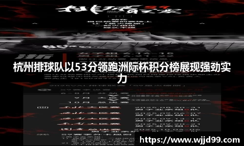 杭州排球队以53分领跑洲际杯积分榜展现强劲实力